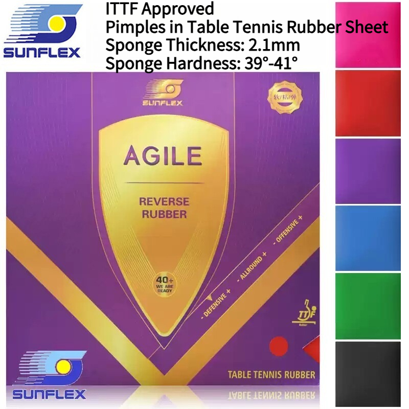 Table Tennis Rubber Protective Film - SUNFLEX AGILE Colorful Table Tennis Rubber