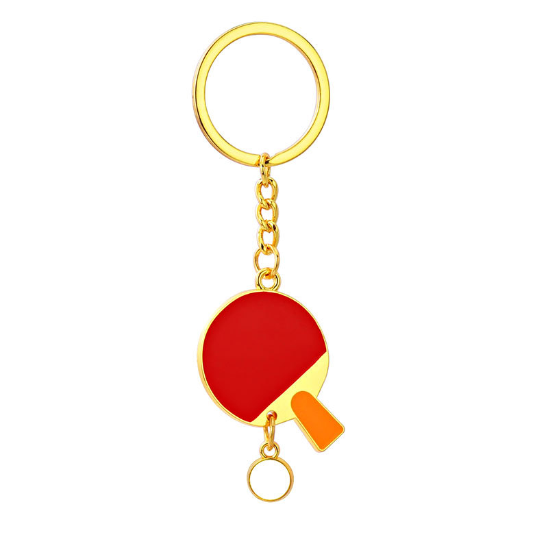 Table Tennis Animation - Ping Pong Racket Pendants Keychain Souvenir