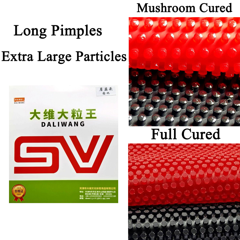 Table Tennis Height - Dawei Table Tennis Rubber Extra Large