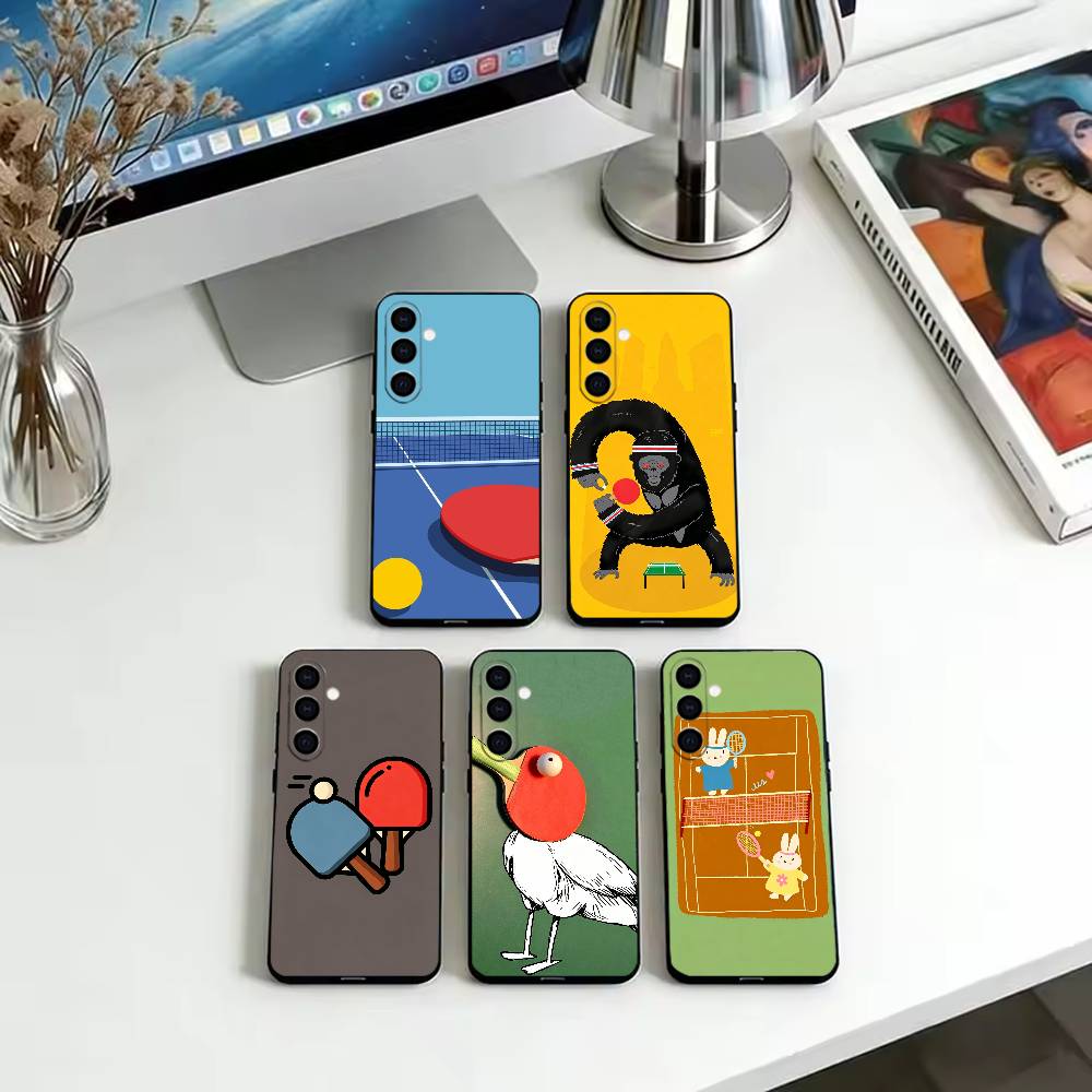 Table Tennis Animation - New Table Tennis Cartoon Phone Case