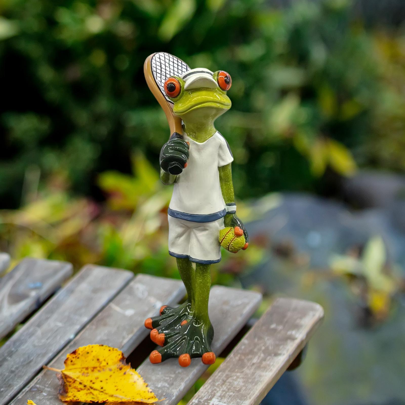 Table Tennis Animation - Tennis Frog Statue Decorative Figurine Art