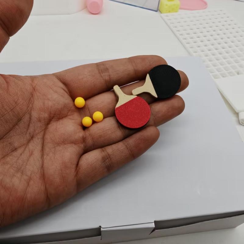 Table Tennis Animation - 1Set Dollhouse Miniature Ping Pong Ball