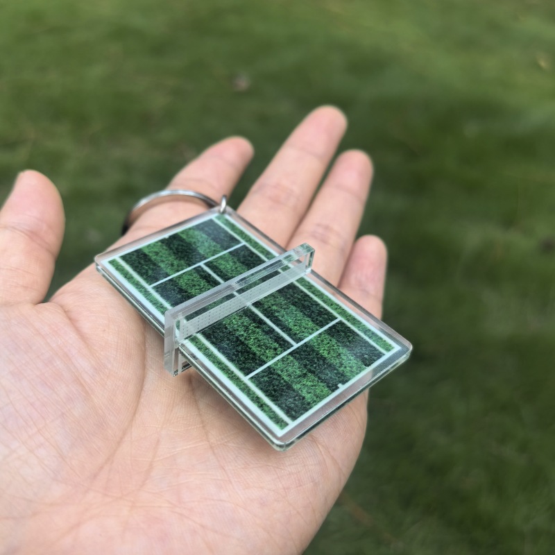Acrylic Badminton Tennis Keych - Table Tennis Keychain recension och pris