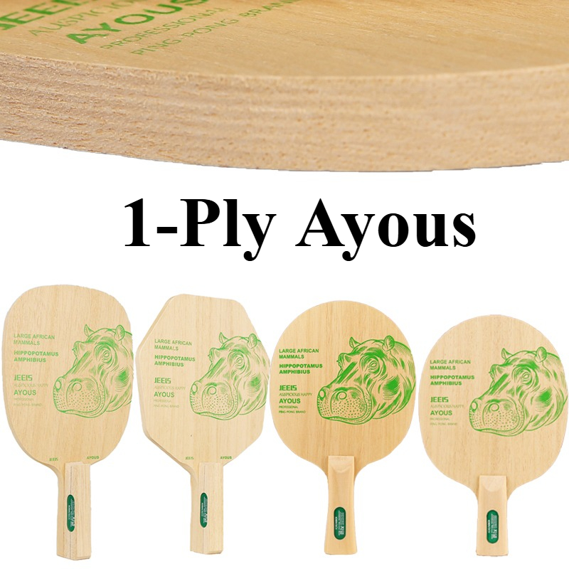 JEELS Green Hippo 1 Ply Ayous  - Table Tennis Blades recension och pris
