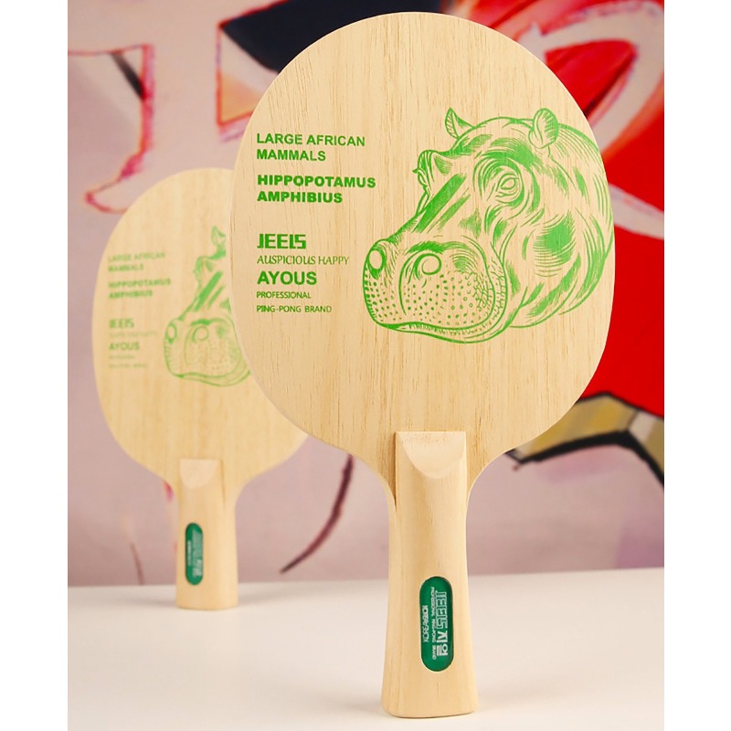 JEELS Green Hippo 1 Ply Ayous  - Table Tennis Blades recension och pris