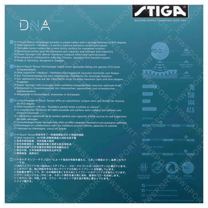 STIGA DNA HYBRID Series Table  - Table Tennis Hybrid Rubbers recension och pris