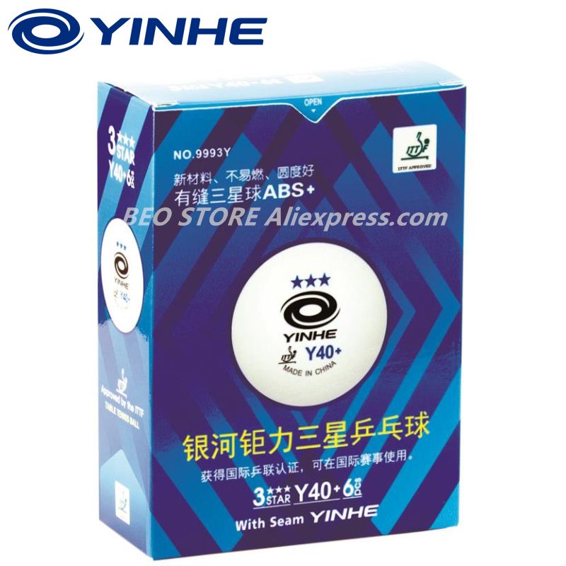 60 balls YINHE 3-star Y40+ H40 - Table Tennis How To Play recension och pris
