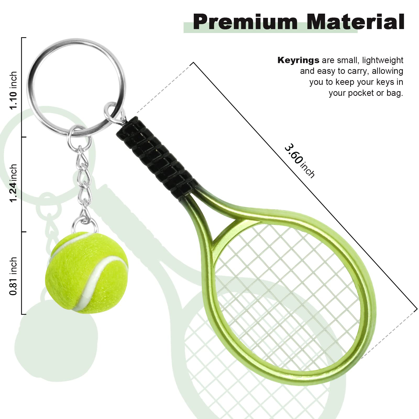 6Pcs Tennis Table Tennis Ping  - Table Tennis Keychain recension och pris