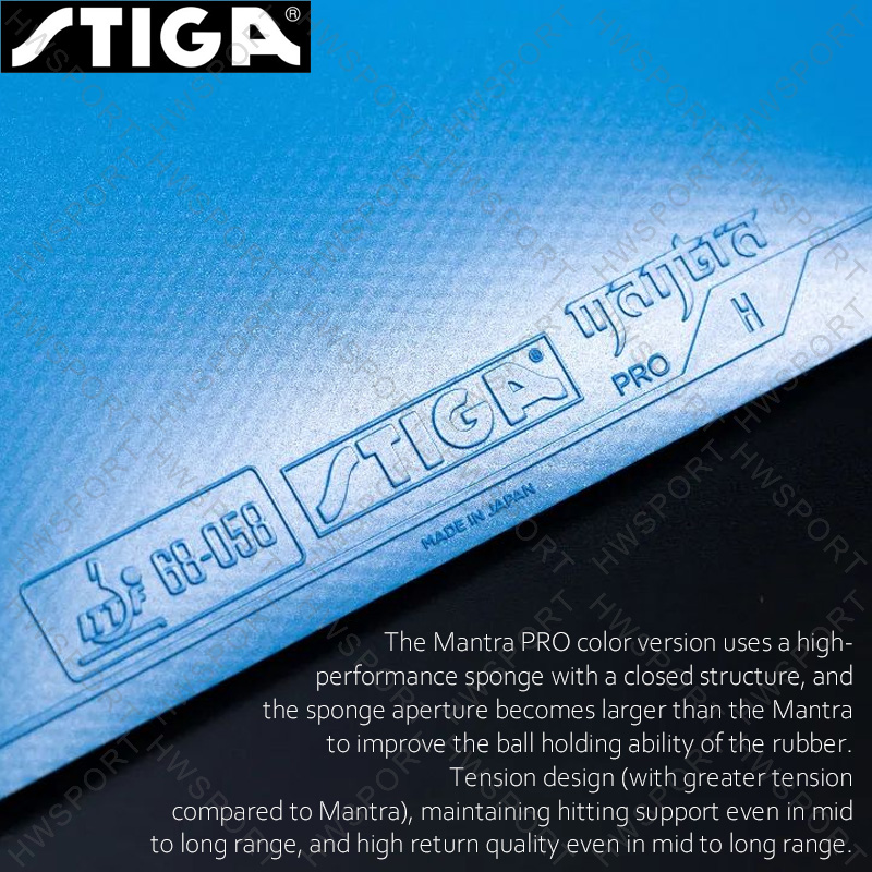 STIGA Mantra Pro Colorful Tabl - Table Tennis Japan recension och pris
