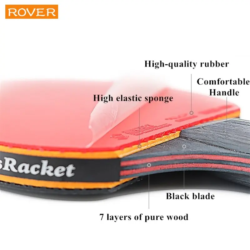 5/6 Star Table Tennis Racket 2 - Table Tennis How To Play recension och pris