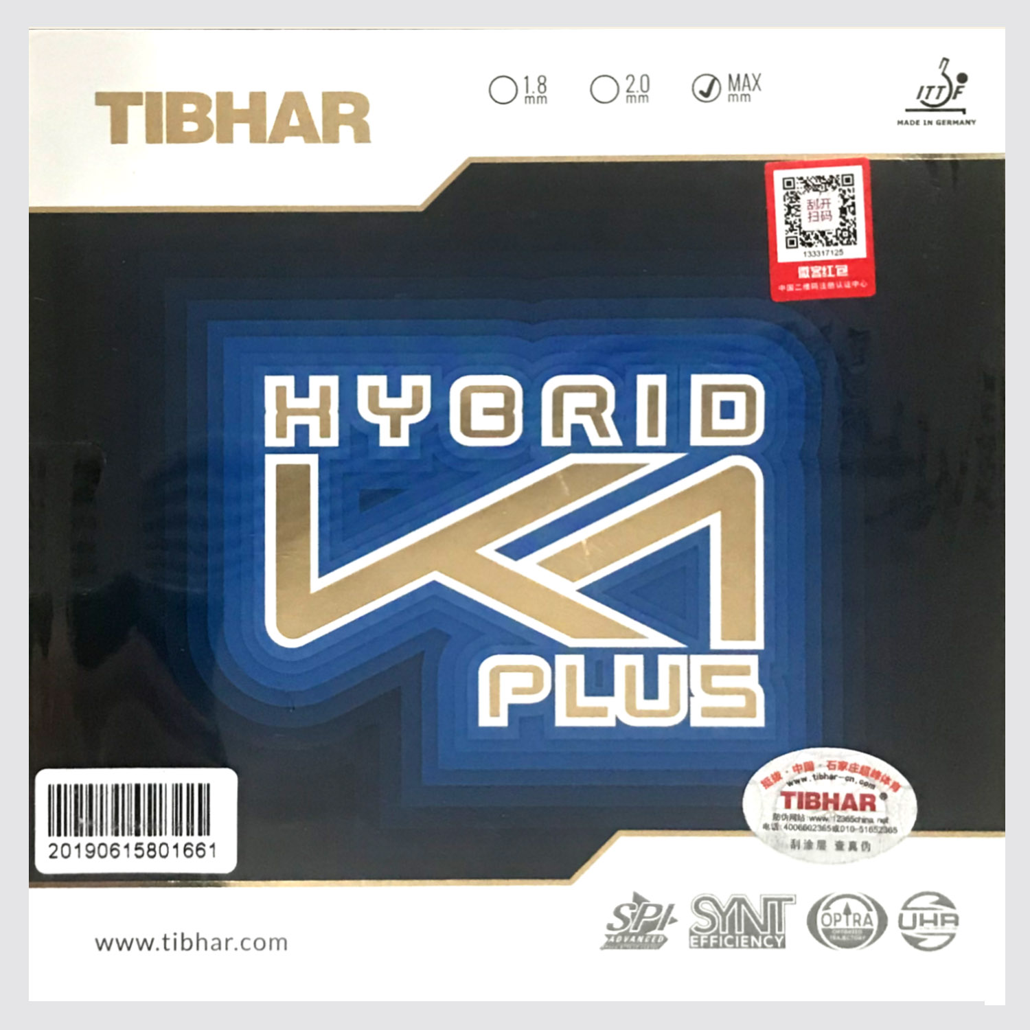 Tibhar Hybrid K1 / K1 PLUS Pim - Table Tennis Hybrid Rubbers recension och pris