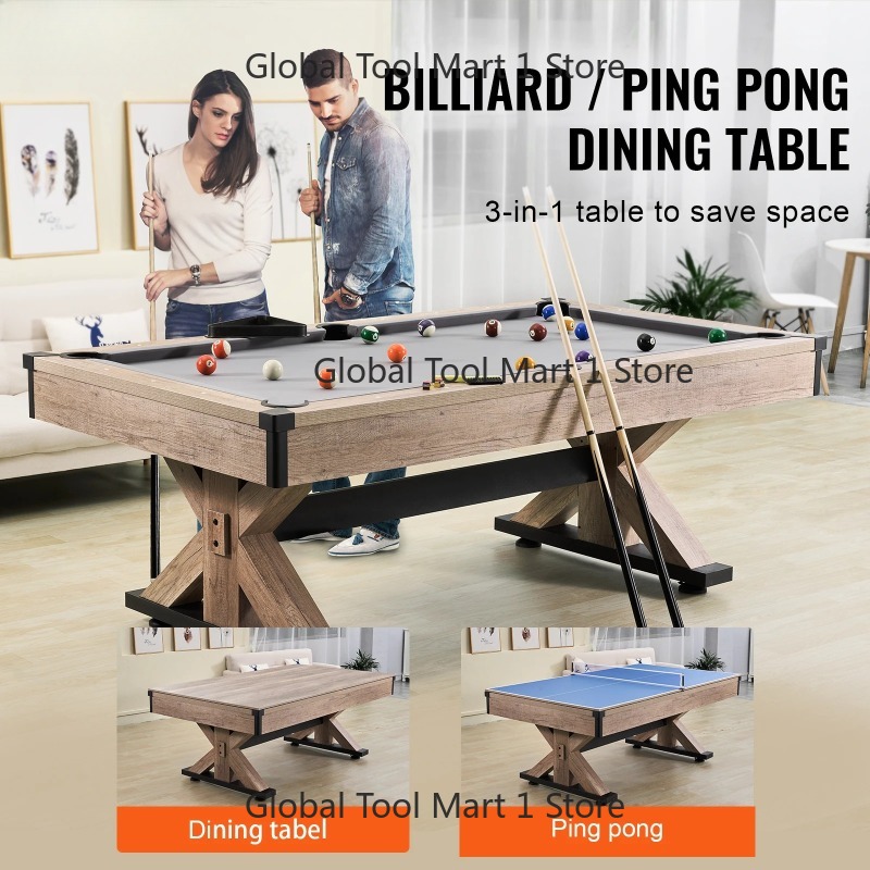 VEV-OR 7ft 3-in-1 Billiards Ta - Table Tennis Or Tennis Table recension och pris
