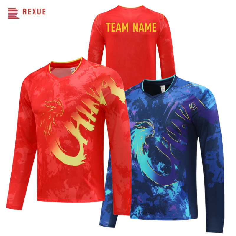 China Dragon Long Sleeve Table - Table Tennis Logo recension och pris