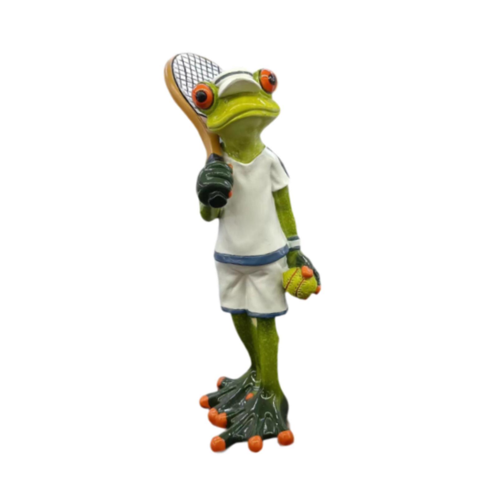 Tennis Frog Statue Decorative  - Table Tennis Animation recension och pris