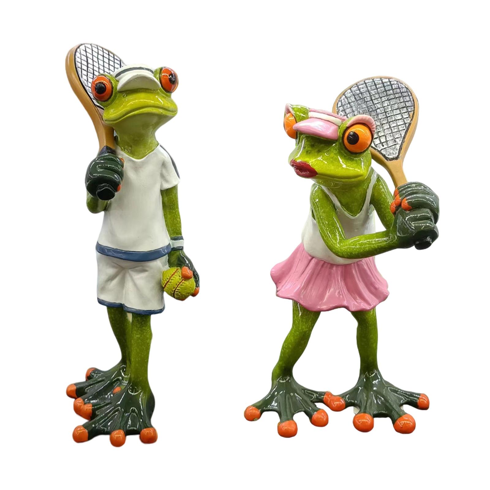 Tennis Frog Statue Decorative  - Table Tennis Animation recension och pris