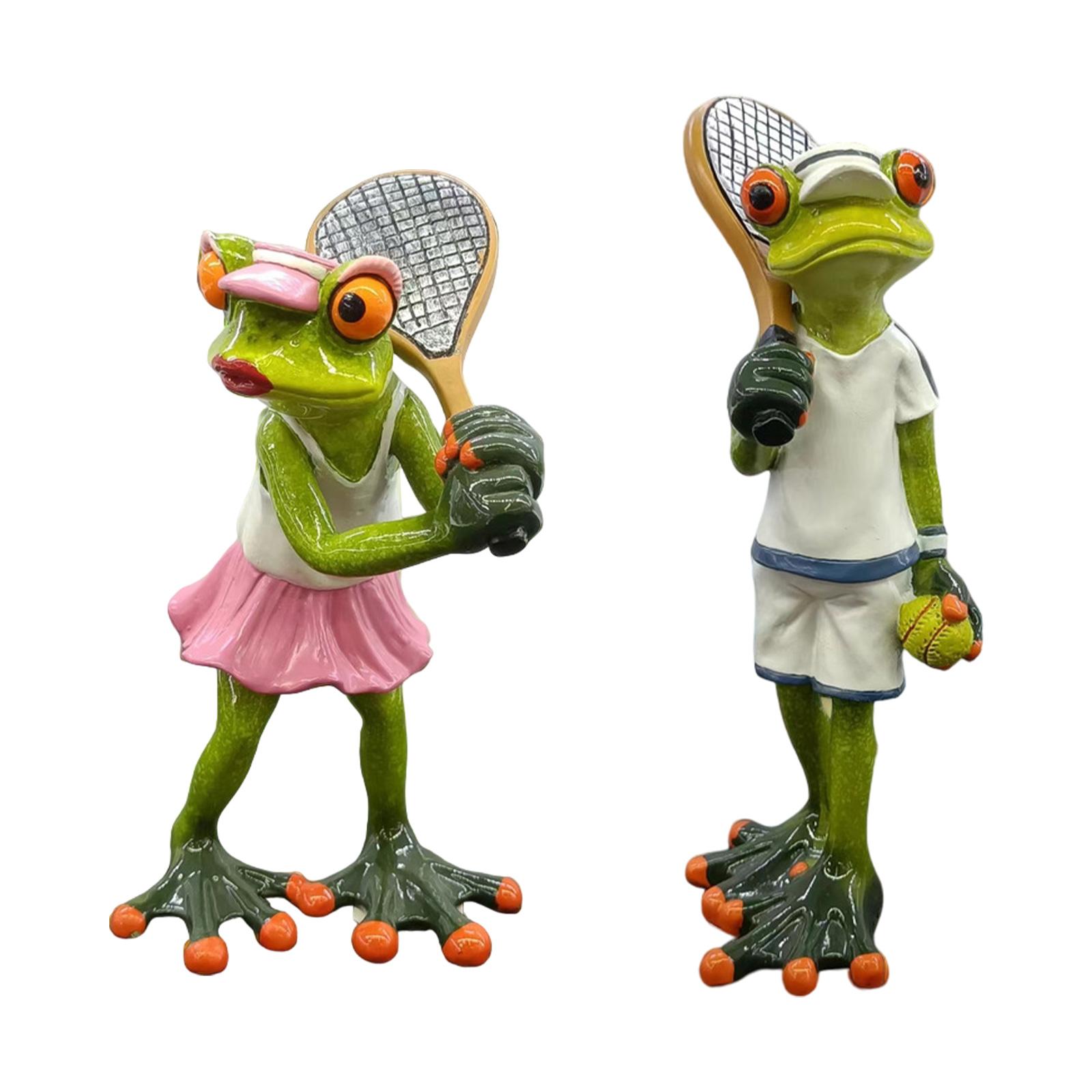 Tennis Frog Statue Decorative  - Table Tennis Animation recension och pris