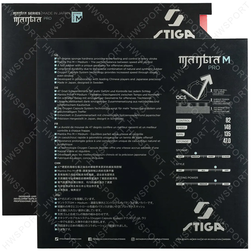 STIGA MANTRA PRO Table Tennis  - Table Tennis Japan recension och pris