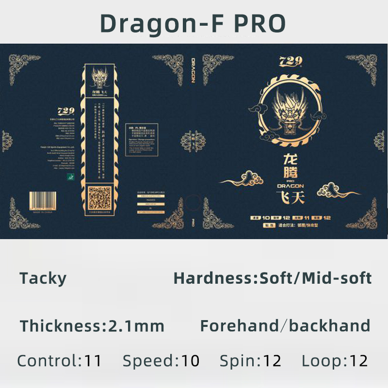 Friendship 729 Dragon F PRO L  - Table Tennis Ball recension och pris