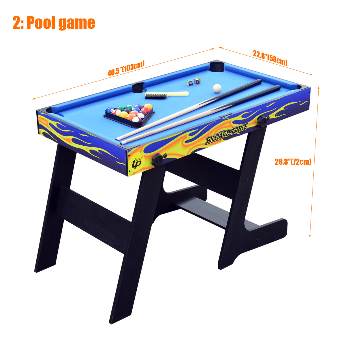 Multifunction Tennis Billiards - Table Tennis Folding Table recension och pris