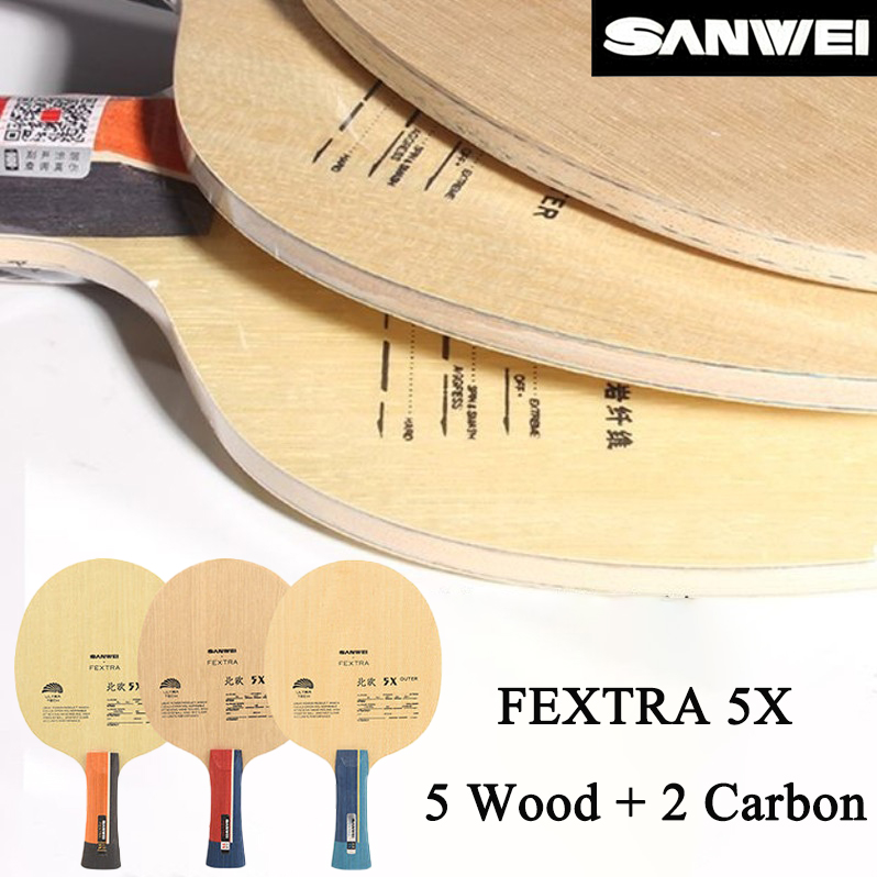 SANWEI FEXTRA 5X Blue/Yellow A - Table Tennis Blades recension och pris