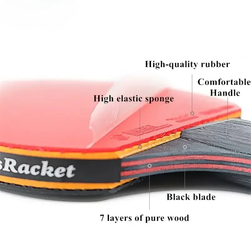 6 Star Table Tennis Racket 2PC - Table Tennis History recension och pris