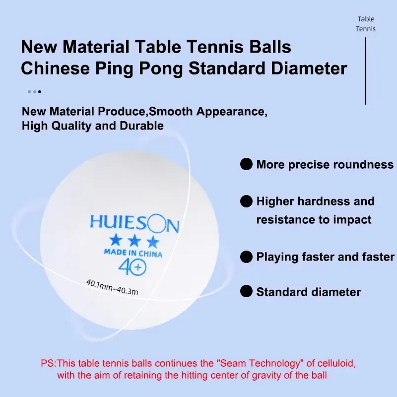100PCS Huieson Blue Logo Table - Table Tennis Logo recension och pris